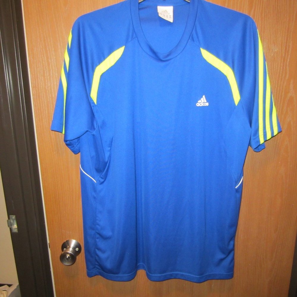 ASISAS/ MEN'S 2XL/ BLUE STRETCHY JERSEY/TOP